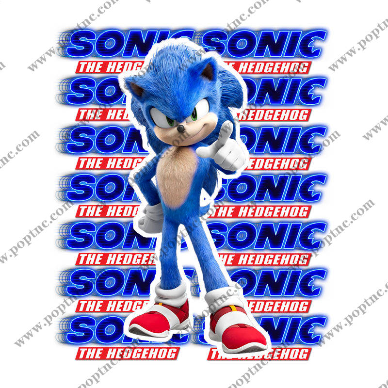 经典蓝色刺猬裁片印花服装印花设计