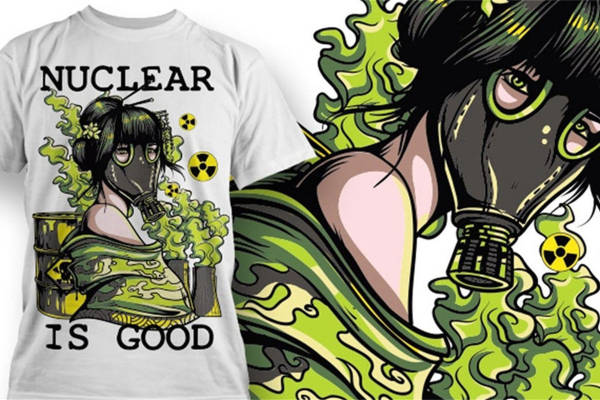 创意核能主题裁片印花服装，独特设计引领潮流