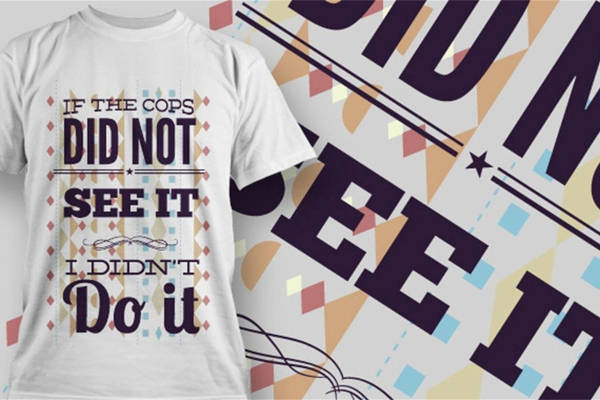 创意裁片印花服装：幽默标语与几何图案的完美结合