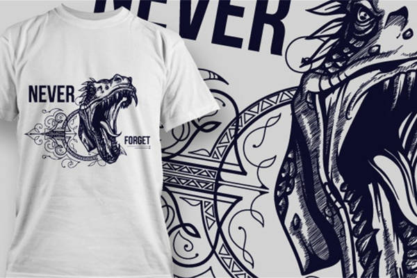 独特龙形裁片印花服装，展现个性时尚风采