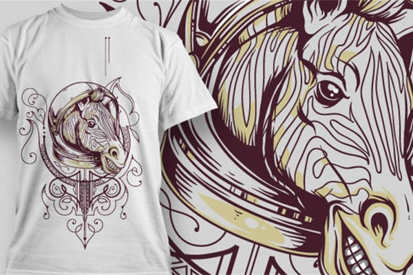 时尚马头裁片印花服装印花设计，展现个性与艺术的完美结合