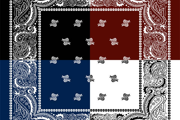 时尚复古风裁片印花服装印花图案设计