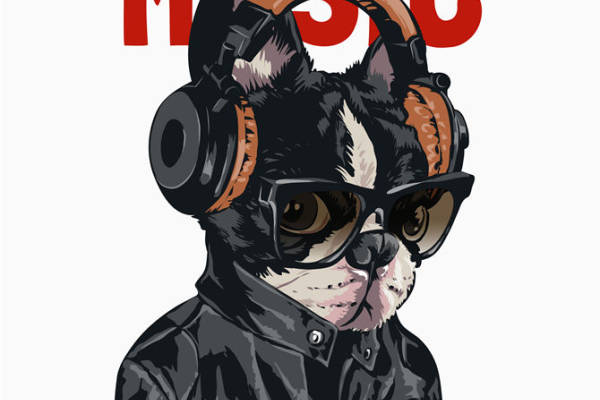 时尚音乐元素裁片印花服装 打造个性潮流风