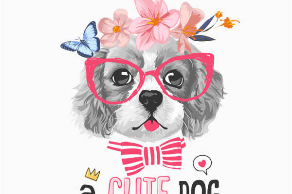 时尚可爱狗狗裁片印花服装，让你的宠物更萌更潮