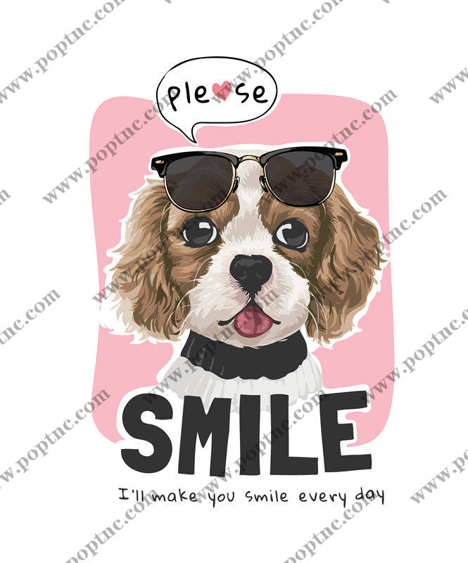 可爱狗狗裁片印花服装,让你每天微笑的时尚选择