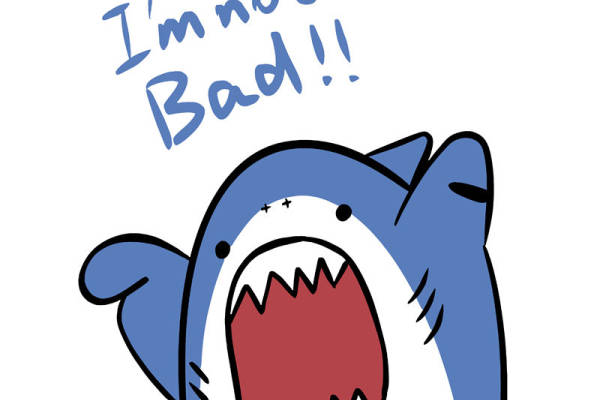 可爱卡通鲨鱼裁片印花服装 展现个性风格