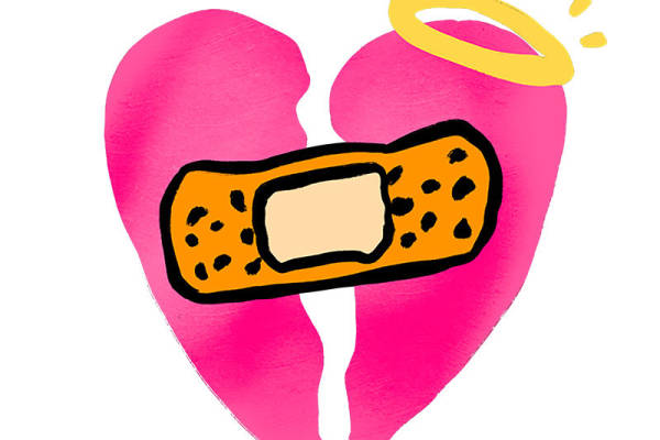 创意心形裁片印花服装图案设计,展现个性与爱的结合