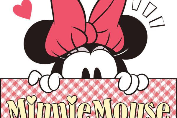 经典卡通裁片印花服装,可爱米妮老鼠图案服装印花设计