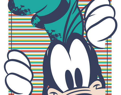 复古风格卡通裁片印花服装印花设计