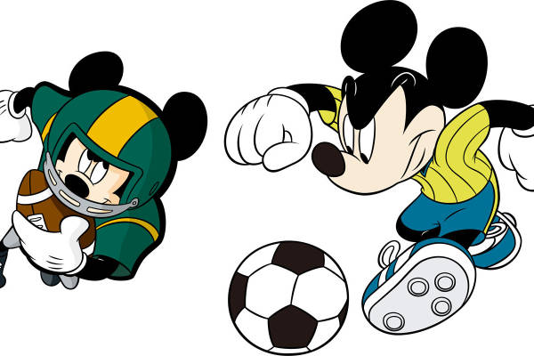 创意裁片印花服装：足球主题卡通运动风印花T恤