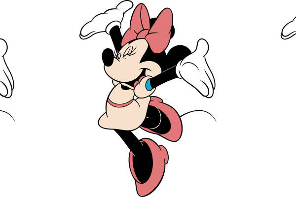 经典卡通形象裁片印花服装印花设计,适合儿童和家庭装