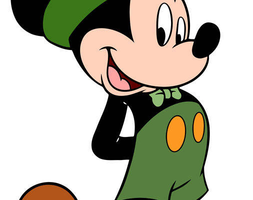 时尚个性服装印花设计:绿色幸运小精灵裁片印花