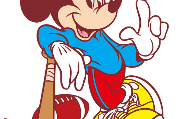 迪士尼米奇运动主题裁片印花服装印花设计