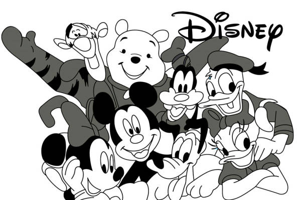 迪士尼经典角色裁片印花服装印花设计