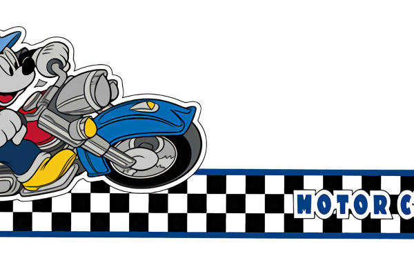 动感米奇裁片印花服装，打造你的赛车俱乐部风格