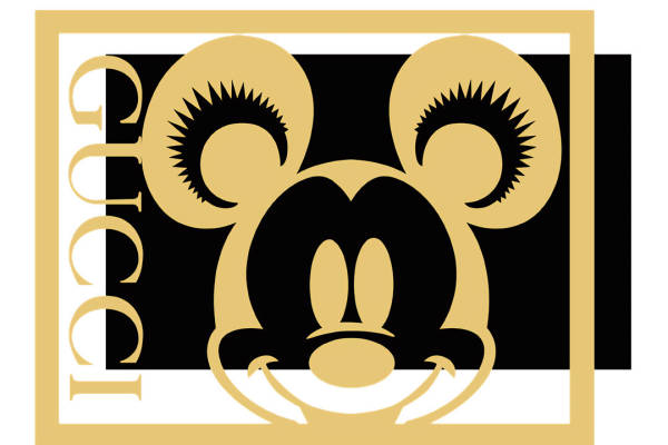 经典米奇头像裁片印花服装，打造时尚潮流新风格