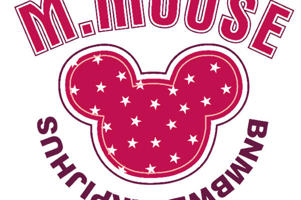 时尚潮流个性服装印花设计：M. MOUSE BUNNY MESHERSHIPS裁片印花