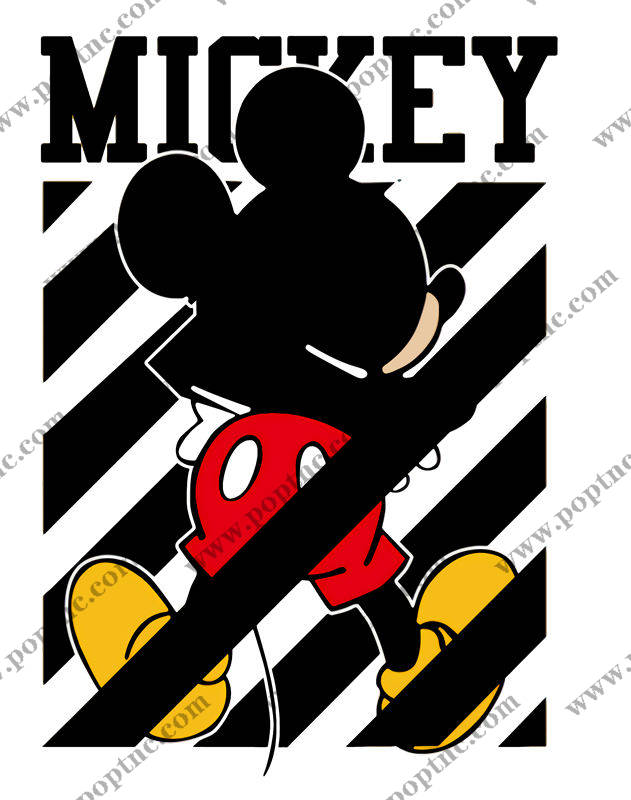 经典米奇形象裁片印花服装,打造时尚潮流