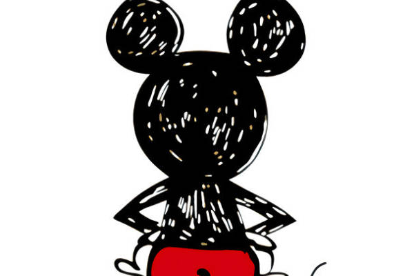 经典米奇老鼠裁片印花服装，打造时尚休闲风格