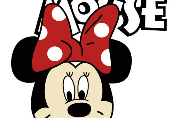 经典卡通角色米妮裁片印花服装印花设计