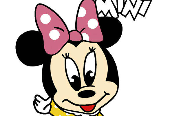 经典卡通角色米妮裁片印花服装印花设计