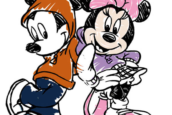 经典卡通形象裁片印花服装印花设计