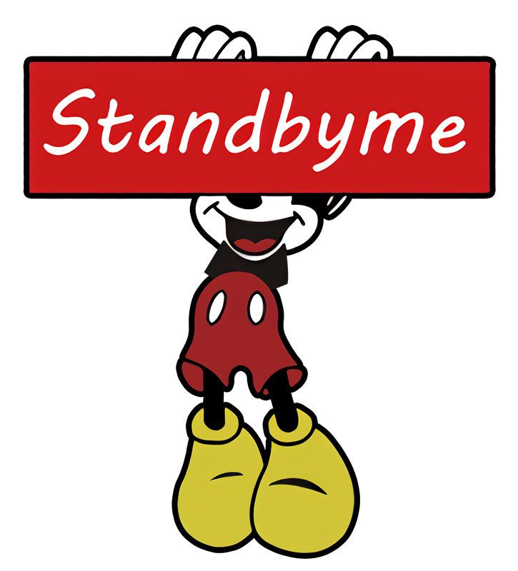 创意裁片印花服装：'Stand by me'卡通形象设计