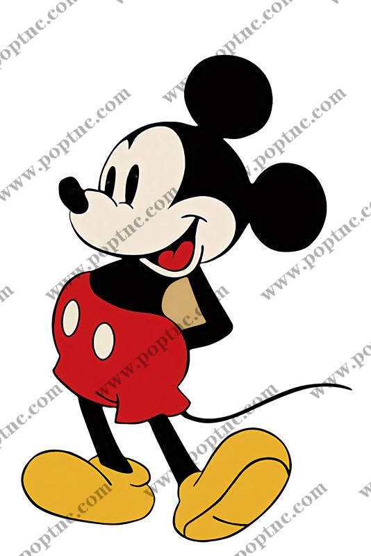 经典卡通裁片印花服装:米奇老鼠图案服装印花设计