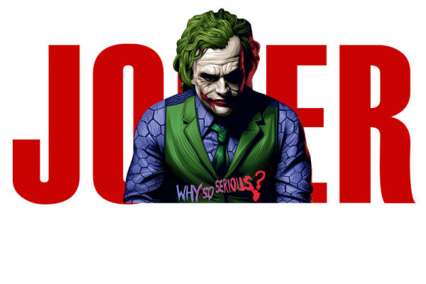 经典小丑裁片印花服装 个性时尚潮流服装印花设计