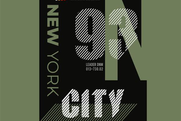 纽约城市主题裁片印花服装，展现都市时尚魅力