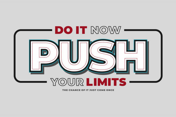 激励性裁片印花服装：现在就行动，突破你的极限
