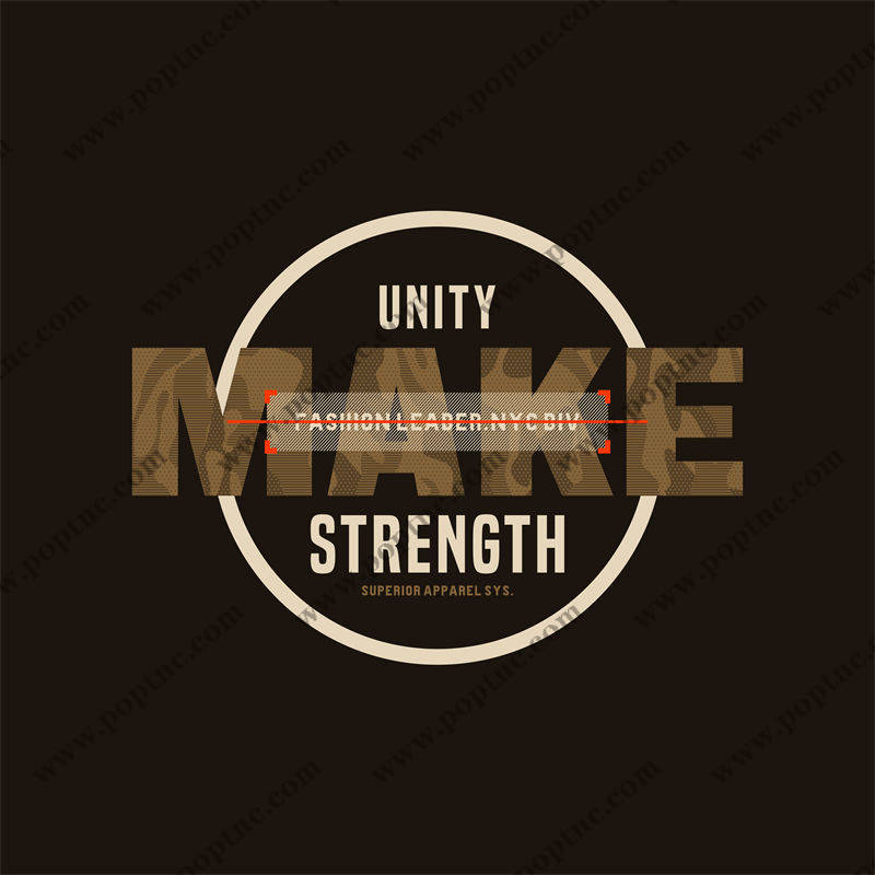 时尚迷彩裁片印花服装印花设计,展现团结与力量