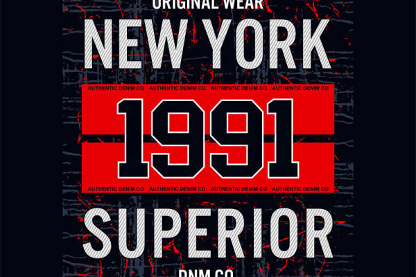 复古纽约1991裁片印花服装 展现经典街头风格