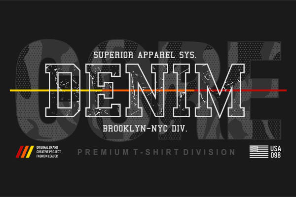 纽约布鲁克林风格裁片印花服装印花设计