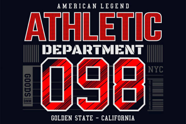 经典运动风格裁片印花服装，展现加州黄金州精神