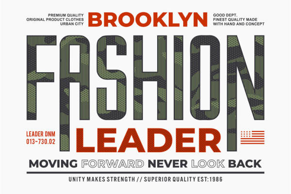 布鲁克林时尚领袖裁片印花服装印花设计