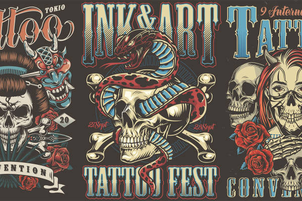 东京国际纹身节裁片印花服装印花设计