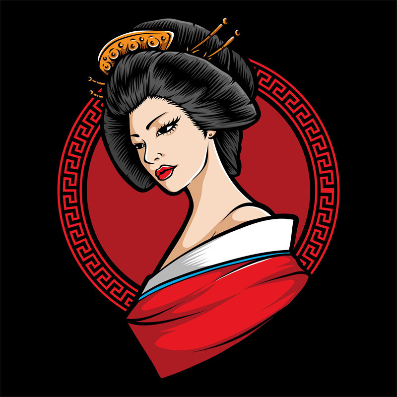 传统东方风格裁片印花服装印花设计，展现古典美