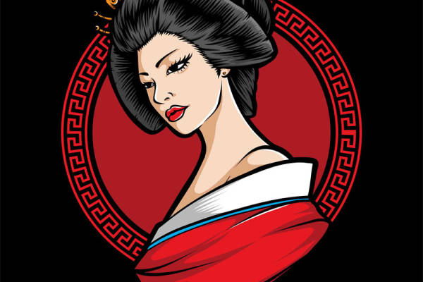 传统东方风格裁片印花服装印花设计，展现古典美