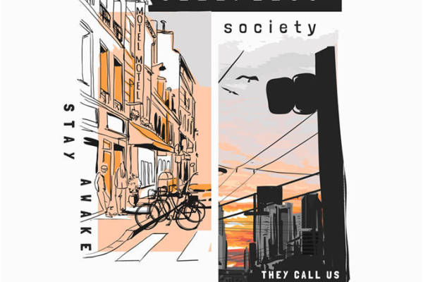 都市街头风裁片印花服装印花:展现个性与梦想