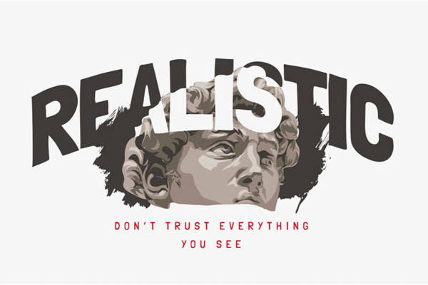 现实主义风格服装印花设计：探索真实与虚幻的界限