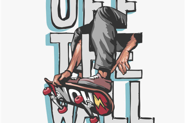 街头风格裁片印花服装：滑板少年的冒险精神