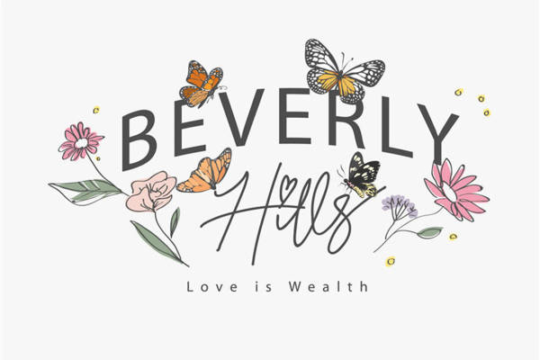 自然花卉与蝴蝶裁片印花服装,展现优雅与健康的时尚选择