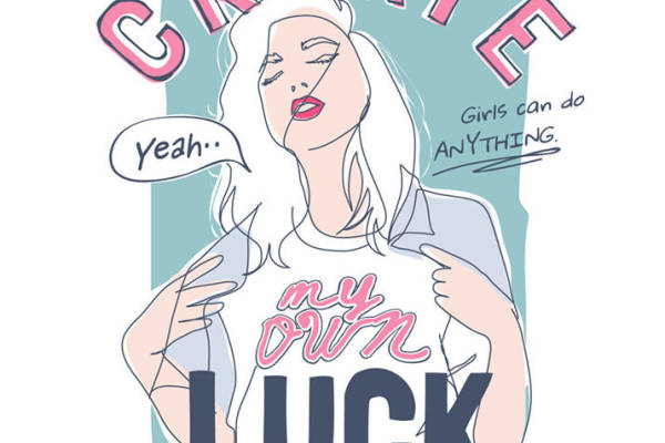 创意个性裁片印花服装，展现自我风格，女孩无所不能