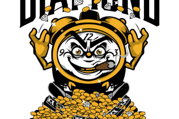 钻石簇拥者裁片印花服装 时尚潮流街头风格