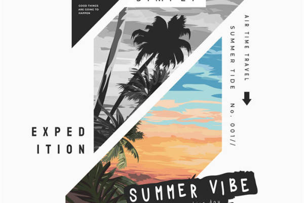 热带风情裁片印花服装，夏日旅行必备时尚单品