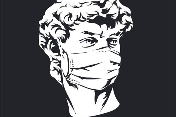 经典黑白人物肖像裁片印花服装印花设计