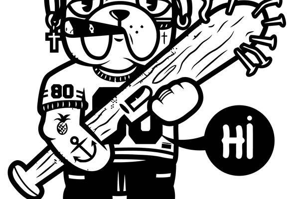 时尚街头风裁片印花服装印花设计