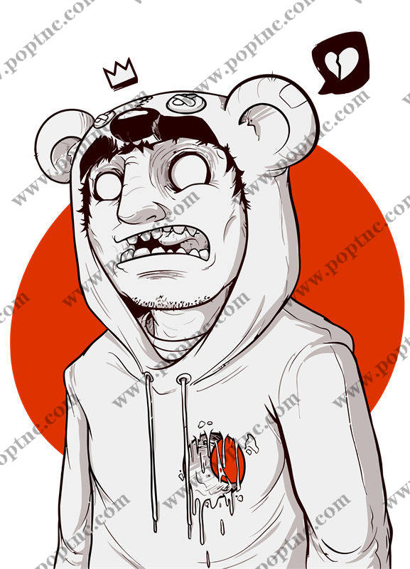 创意卡通猴子裁片印花服装印花设计