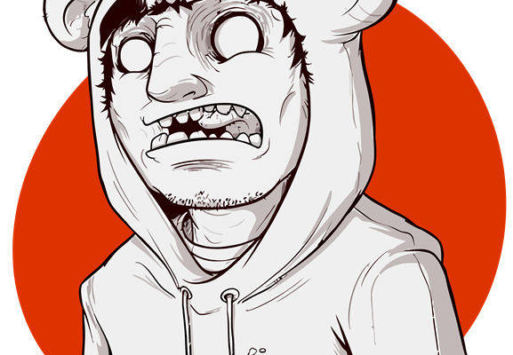 创意卡通猴子裁片印花服装印花设计